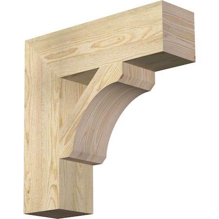 Legacy Block Rough Sawn Bracket, Douglas Fir, 6W X 22D X 22H